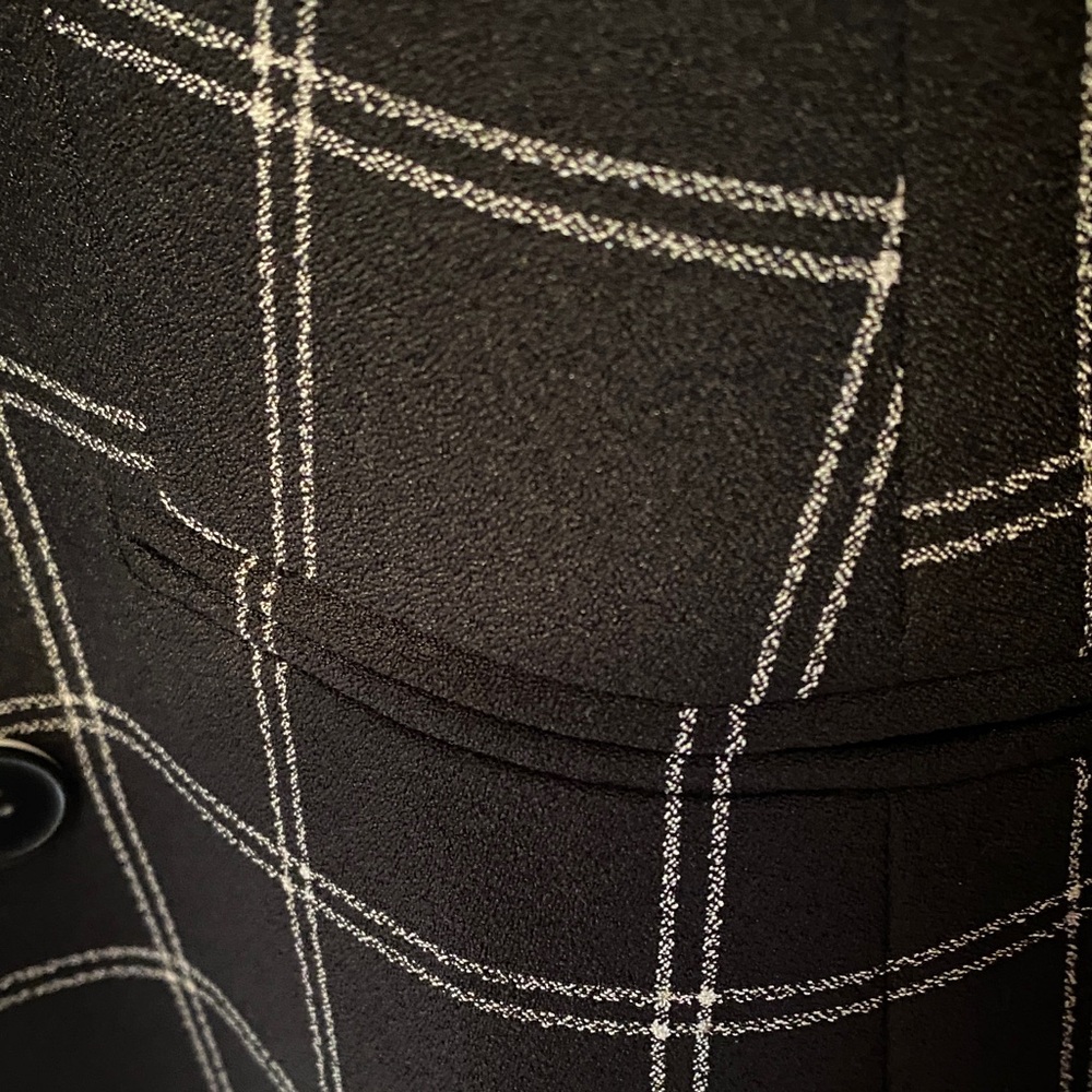 Bar III Black Plaid Women's Blazer - Picture 2 of 6